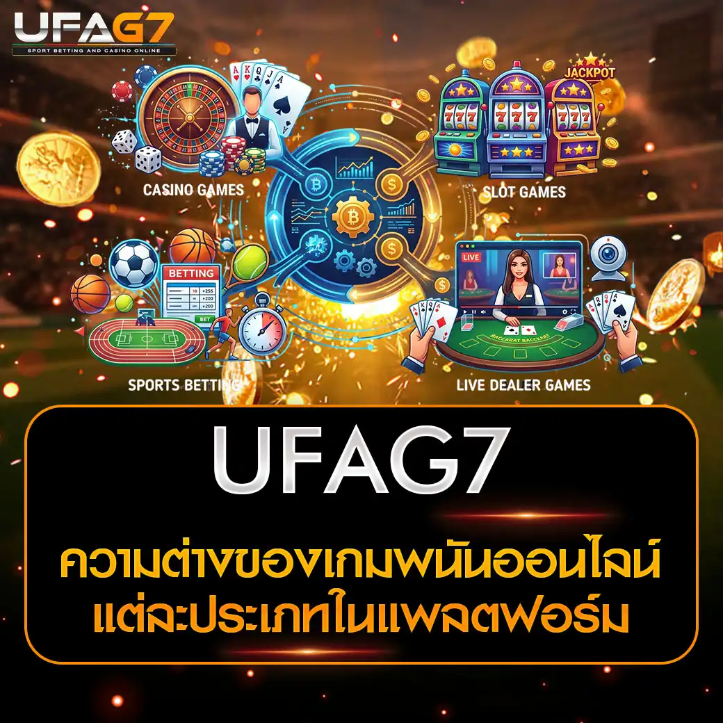 ความต่างของเกมพนันออนไลน์แต่ละประเภท